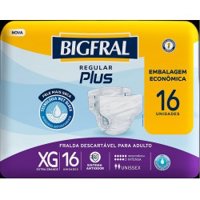 Fralda Bigfral Regular Plus Xg 16 Unidades