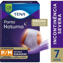 Fralda Ger Tena Pants Fem Noturna P/m 7un