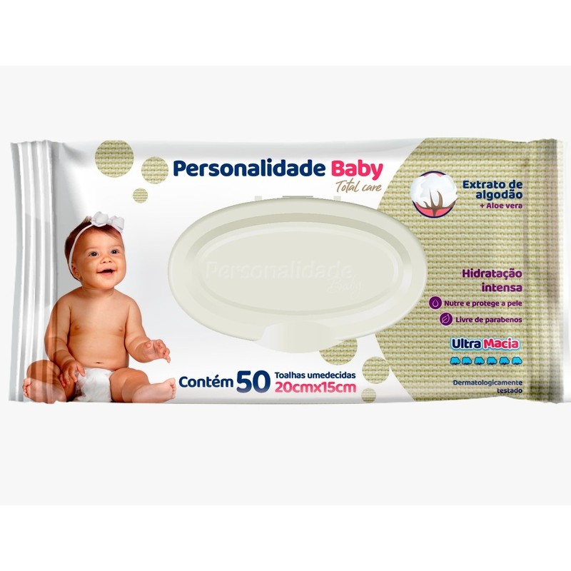 Toalha Umedecida Personalidade 50un